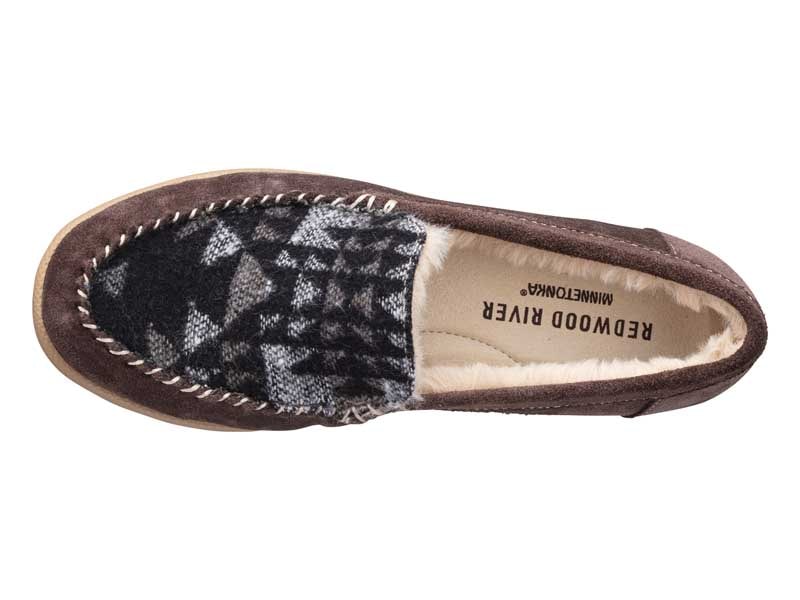 【REDWOOD RIVER×MINNETONKA(R)】 ファー付きモカシン